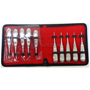 Juego de 10 Instrumentos de Extracción Dental, Elevadores y Pinzas para Cirugía Oral, para Uso Médico - Product Image 1