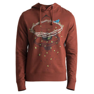 เสื้อฮู้ดดี้ OEM ผ้าฝ้าย 80% โพลีเอสเตอร์ 20% แขนยาว พิมพ์ลาย ทรงโอเวอร์ไซส์ - Product Image 1