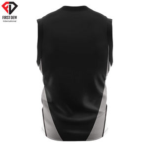 En gros Personnalisé Hommes Réversible de Maille 100% Polyester Pakistanais Fait Élégant V Cou Sublimation Impression de Basket-Ball Jersey - Product Image 4