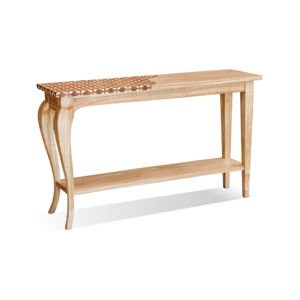 Mesa Consola de Madera Hudson, Diseño Clásico Moderno, Mueble para Sala de Estar, Entrada, Hogar u Hotel - Product Image 1