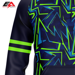 Haute Qualité Écologique 100% Polyester Polaire Surdimensionné PULlover À Capuche 3D Street Design Sublimation Brodé Plus Taille-XL - Product Image 3