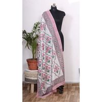 Écharpe en coton indien à motif Argyle tropical, faite à la main, imprimée au bloc, pour femme, idéale pour la plage, les voyages d'été et le quotidien, cadeau.