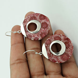 High Quality Wholesale Price 925 <b>Sterling</b> <b>Silver</b> Inlay Dangle <b>Earrings</b> for Woman Girls Handmade Jewelry Direct Factory Price - Product Image 4