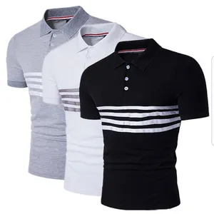 夏のシーズンのカスタムプリントメンズTシャツとポロシャツのバンドル半袖スリムフィットポロシャツ