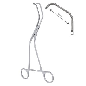 Ochsner Atrauma Aortic Clamp Forceps สแตนเลส23.5ซม.หัวใจและหลอดเลือดเครื่องมือผ่าตัดคุณภาพเยอรมันสแตนเลส - Product Image 3