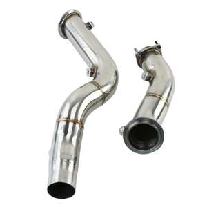 Edelstahl Downpipes für 2014-2019 BMW F80 F82 M3 M4 & S55 Motor Unten Rohr Edelstahl Downpipes - Product Image 2