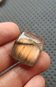 Labradorite Pierre Naturelle Cabochon Noir Arc-en-ciel Plaine Pendentif Rectangle Forme Incroyable Qualité Optique Pierres Précieuses Lâches - Product Image 4