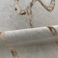 Tappeto Moderno di Lusso Personalizzabile Antiscivolo in Lana Neozelandese Intrecciata a Mano con Viscosa e Tencel