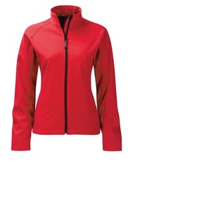 แจ็กเก็ตสีแดงนิ่มสำหรับผู้หญิงที่มีคุณภาพแรงบันดาลใจจากม้า - Product Image 2