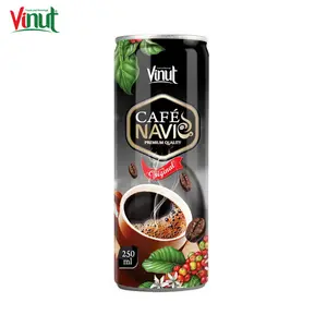 250Ml Kaleng VINUT (Kaleng) Wadah Campuran Rasa Grosir Kopi Asli Tanpa Lemak dan Tanpa Gula