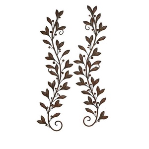 Décor mural décoratif ancien en fer forgé or, créatifs, fabricants d'objets de applique murale en métal, pour la maison - Product Image 1