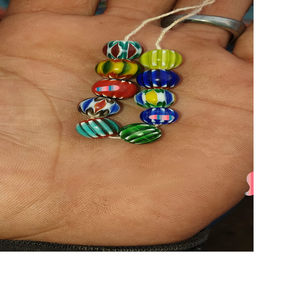 Custom Made Chevron Glass <b>Beads</b> Different Designs in Multi Colors and Custom Made Colors Available in Sizes From 2 mm to 25 mm - Product Image 6