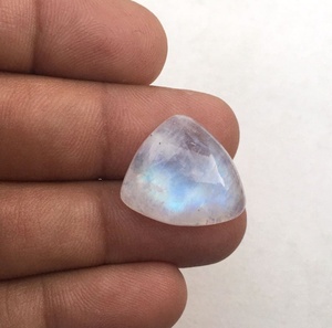 Piedra lunar de arcoíris Natural, cuentas de cabujón de forma elegante suave, piedra de fuego blanca para pulsera DIY, collar, fabricación de joyas - Product Image 2