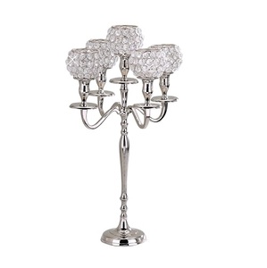 แต่งงานหรูหราวินเทจสูง Centrepiece เชิงเทียนอัตราขายส่ง - Product Image 1