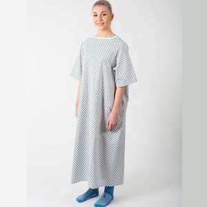 Vestidos de algodón de alta calidad para pacientes de hospital, venta al por mayor, de manga corta - Product Image 2