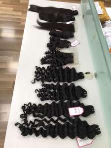 ชุดมัดและปิดร่างกายหยักเวียดนามที่มีคุณภาพสูงผม Remy บริสุทธิ์ในราคาขายส่งสำหรับผู้หญิงสีดำ - Product Image 3