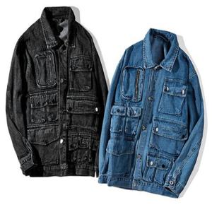 Chaqueta de mezclilla con múltiples bolsillos para hombre, jersey de verano, ropa de motocicleta estándar, informal - Product Image 5