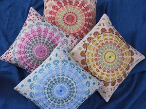 Indian Tufted Boho Decorative Handmade Cotton Tnt <b>Cushion</b> <b>Cover</b> <b>45X45</b> cm - Product Image 5