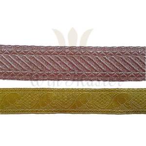 Mylar-trenza de alambre de oro y plata, uniforme de calidad prémium, Trimmings de alambre de oro, trenzas de corte galón, artesanía textil, venta al por mayor - Product Image 6