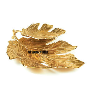 Metal Serving Platter Gold Plated Designer Wholesale Fancy Serving Platter Classic Designer Hot <b>Sale</b> Metal Serving Dish - Product Image 1