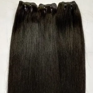 100% Maagdelijke Onzichtbare Kant Topper Clip In Set 3 Stuks Zero Shedding Hair Extensions Extra Lengte Nerts Haar Gratis Verzending Haie