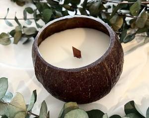 ชามใส่เทียนมะพร้าวแบบยั่งยืนเป็นมิตรต่อสิ่งแวดล้อมน้ำหนักเบาปรับแต่งกลิ่นได้สำหรับงานปาร์ตี้ผลิตในเวียดนาม - Product Image 5