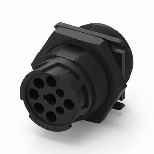 ขั้วต่อ HD10 9PIN; สี: ดำ (แผงอ่อนนุชชนิดติด) - Product Image 1