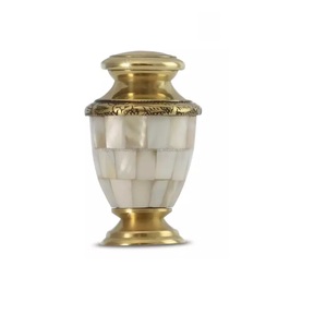 Adult Style Funeral Cremation Urn Fines quality customized New Design Customized Color <b>Memorial</b> Ashes Metal Cremation Urns - Product Image 2