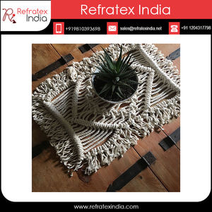 Posavasos de mesa de macramé de lujo, y fabricación por refractex suministro a granel, India, hecho en la India para Bes, novedad de 2020 - Product Image 6