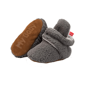 Botines de algodón con diseño personalizado para bebé, medias 100% de algodón orgánico para recién nacido, venta al por mayor - Product Image 3