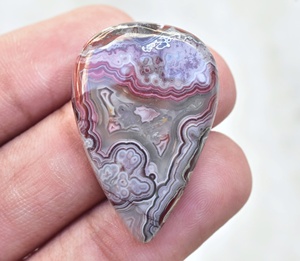 Crazylace พลอยโมราทรงหลังเบี้ย,แหวนอาเกตลูกไม้บ้าทรงหลวมแหวนอาเกตลูกไม้ - Product Image 2