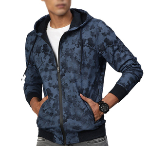 Sweat à capuche pour homme, Streetwear, Logo personnalisé, pantalon gris, Sublimation, fermeture éclair complète, ficelle - Product Image 1