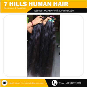 Pelo indio de buena calidad, cabello indio virgen barato, exportación de India - Product Image 4