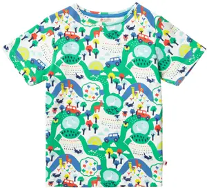 Özel baskı düz renk Unisex çocuklar üst giyim giysileri pamuk rahat kısa kollu çocuk T Shirt