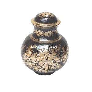 <b>Ash</b> Adult <b>Ash</b> Human Body <b>Ashes</b> Memorial Urns Cremation Urns Adult Human Body Mid-Top Century Designer Cremation Urns - Product Image 1