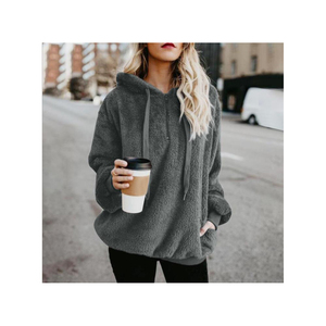 Sudadera con capucha de entrenamiento para mujer, ropa de calle personalizada, fabricante, moda - Product Image 4