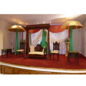 Parapluie brodé de scène mehanna, grand format, décoration de scène, pour le mariage - Product Image 1