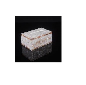 Wholesale Mother of Pearl <b>Tissue</b> <b>Paper</b> Box Cover Holder with Table Decoration Customized Size Single Piece Low Price - Product Image 1