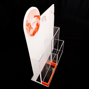 Clear Acrylic Countertop Display <b>Rack</b> for Magazines Flyers Brochures Leaflets - Product Image 3