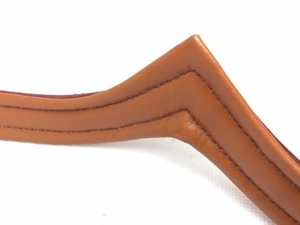 Роскошная Высококачественная уздечка для лошадей с двухрядным прозрачным хрустальным ремешком для бровей, V-S канал, кожа с подкладкой - Product Image 6