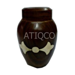 เหยือกไม้แกะสลักสำหรับงานศพและเก็บโถไม้ดีไซน์ใหม่ล่าสุดมีเอกลักษณ์ - Product Image 5