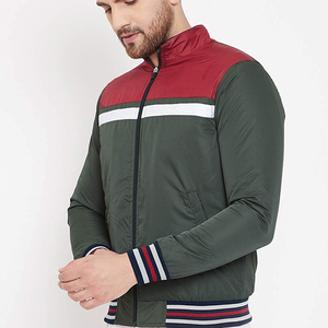 <b>Men's</b> Stylish Hooded Collar Puffer Jacket Custom Logo Zipper Closure New Design Rib Styled Sleeves Winter <b>Padded</b> High Street - Product Image 2