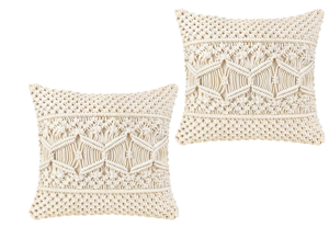 Macrame almohada cubierta tejida a mano Macrame almohada cubierta - Product Image 2