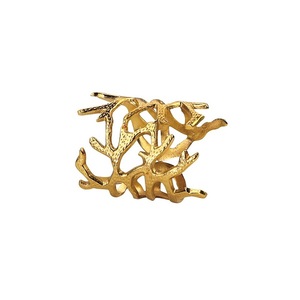Hammered Silver Colored Napkin Ring - Product Image 6
