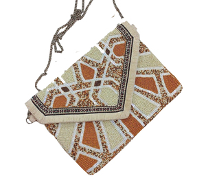 Pochette tendance avec chaîne pour femme, sac à main élégant, couleur verte, nouvelle collection - Product Image 3