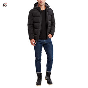 Veste bouffante pour hommes, vêtements d'extérieur chauds, fermeture éclair, manches longues, Logo personnalisé, bon marché, nouvelle tendance, à la mode, - Product Image 2