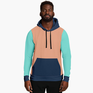 Sweat à capuche de travail en coton, panneau supérieur, mode côtelé, manches/fond, coupe-vent pour la vente - Product Image 6