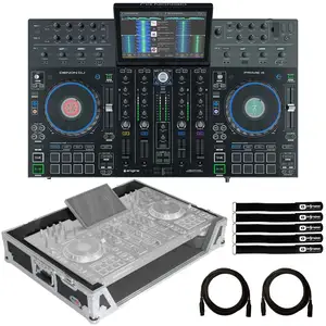 最畅销的德农DJ PRIME 4 | 4甲板独立智能DJ控制台，免费送货