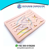 Almohadilla de sutura de silicona para heridas, modelo de piel humana para suturar, almohadilla de entrenamiento para médico, enfermera, modelo de práctica de Estudiante