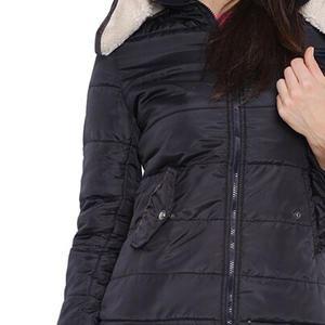 Slim Fit Women Puffer Jackets Zipper Jackets for Women in Full Sleeve Quilted Puffer Jackets for Sale - Product Image 4
